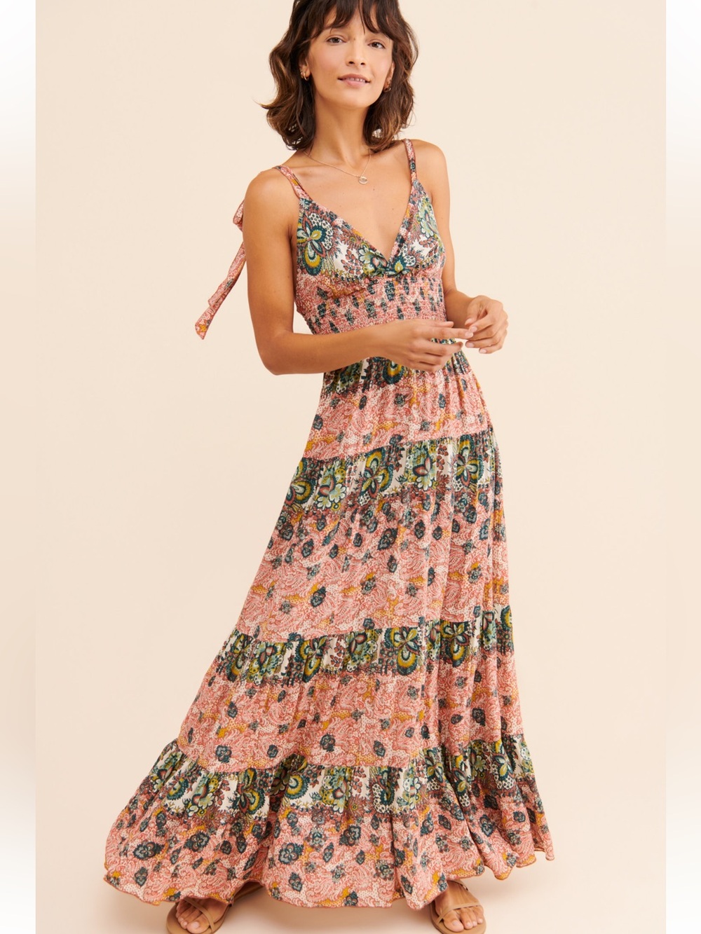 Free People Let’s Smock About It Maxi Dress